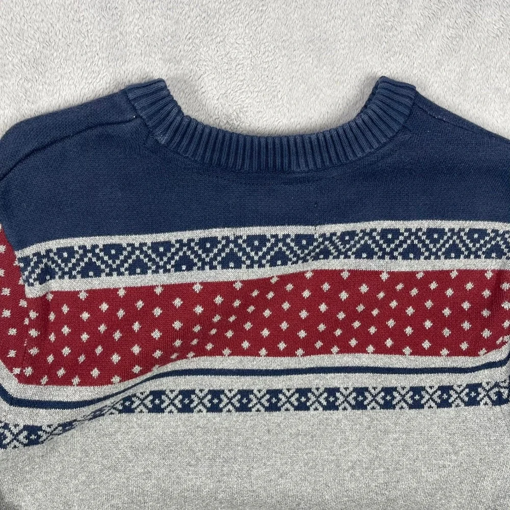 Duluth Trading Ugly Christmas Sweater Mens S Angry Beaver Santa Fair Isle Read